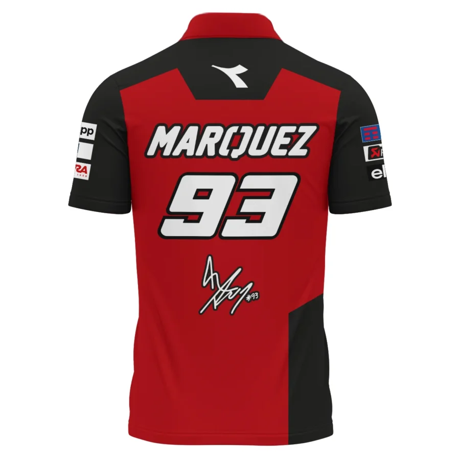 Marc Márquez Ducati Lenovo Team Exclusive Logo Polo Shirt QTMTGP140525A2-PL - Image 3