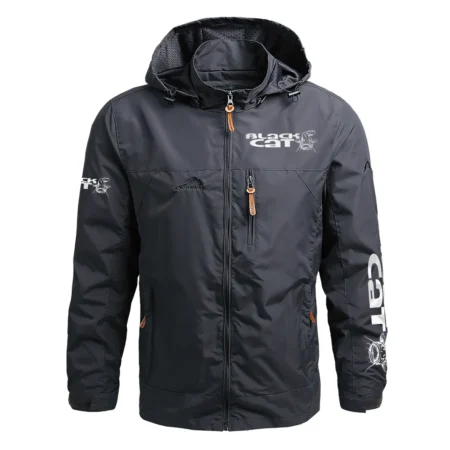 Black Cat Exclusive Logo Waterproof Outdoor Jacket QTFSEU230525A1BLA