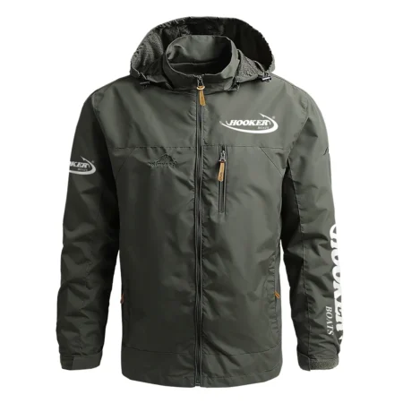 Hooker Boats Fishing Exclusive Logo Waterproof Outdoor Jacket HOFS270425AU1HOO