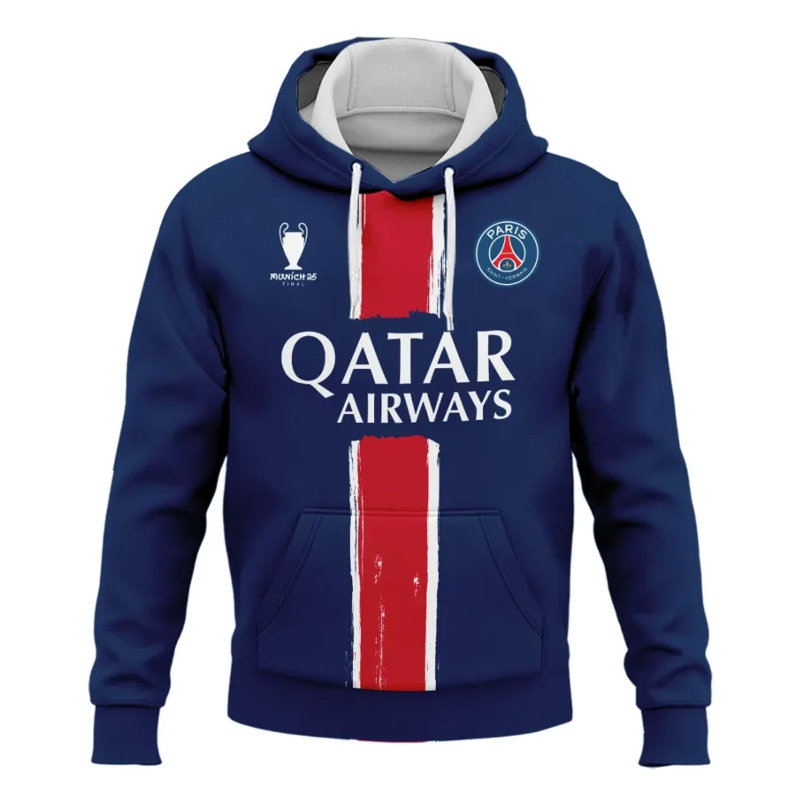 PSG Munich 25 Final Exclusive Logo Hoodie QTPSG310525A4-HD - Image 2