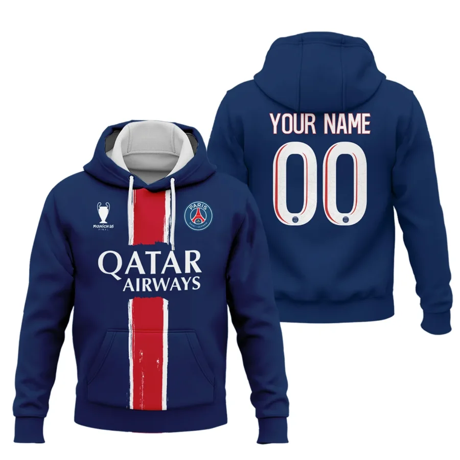 PSG Munich 25 Final Exclusive Logo Hoodie QTPSG310525A4-HD