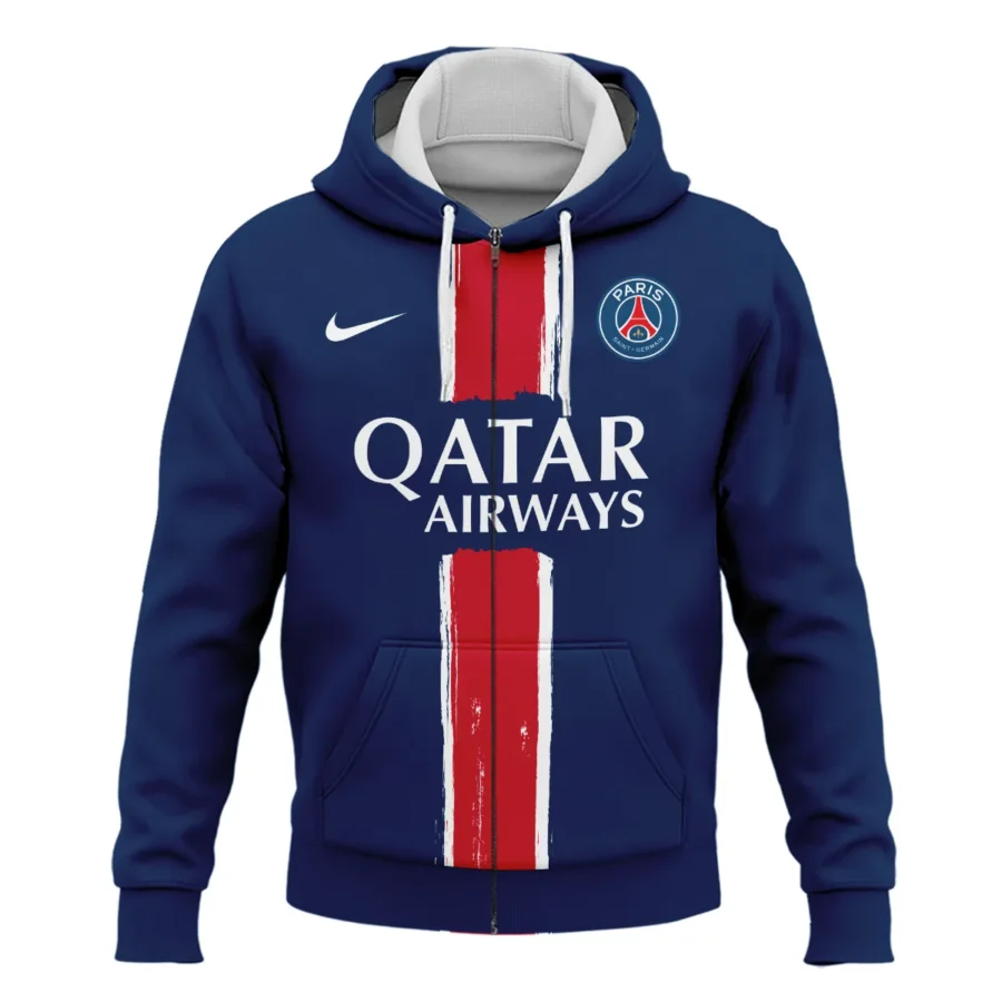 PSG Exclusive Logo Zipper Hoodie QTPSG310525A1-ZHD - Image 2