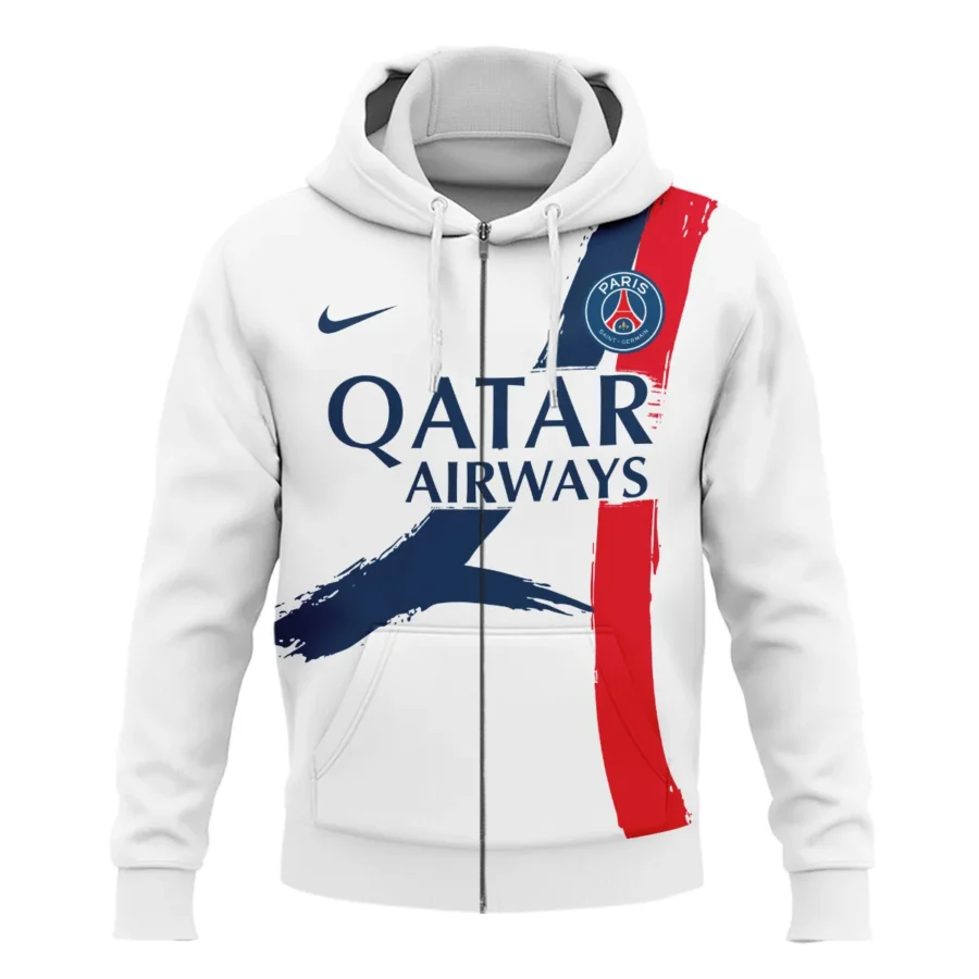 PSG Exclusive Logo Zipper Hoodie QTPSG310525A2-ZHD - Image 2