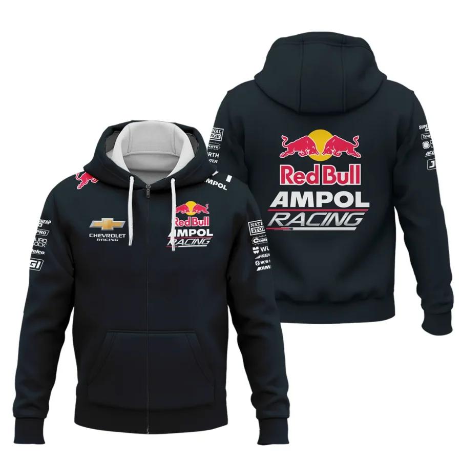 Red Bull Ampol Racing Exclusive Logo Zipper Hoodie QTRB140525A2-ZHD