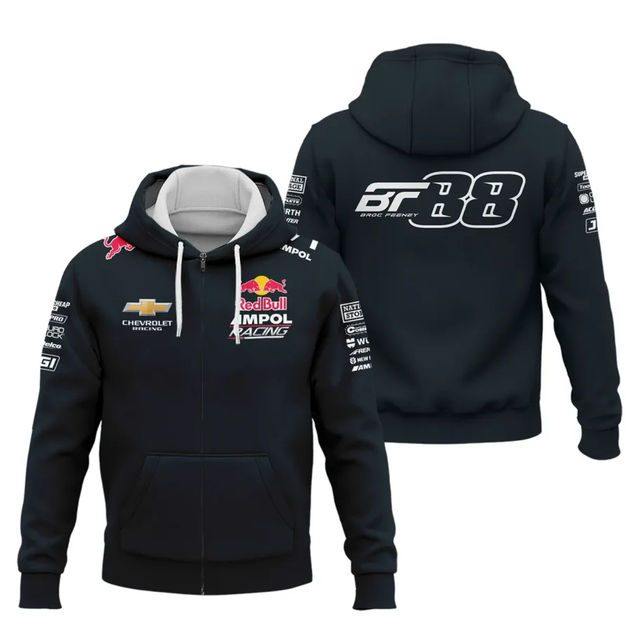 Broc Feeney Red Bull Ampol Racing Exclusive Logo Zipper Hoodie QTRB140525A3-ZHD