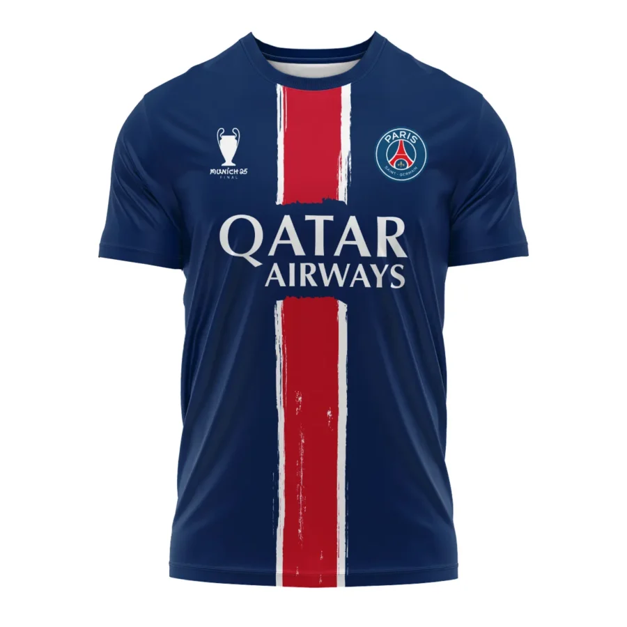PSG Munich 25 Final Exclusive Logo T-shirt QTPSG310525A4-TS - Image 2