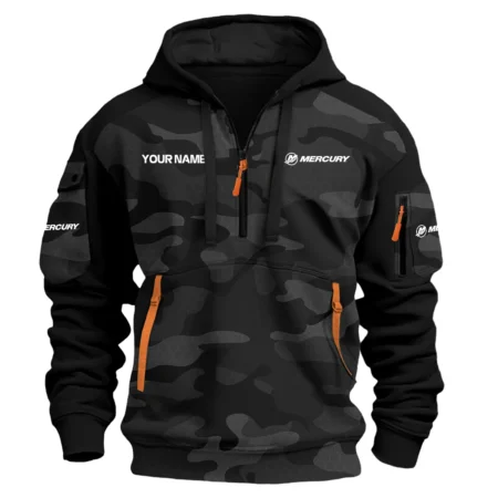 Mercury Marine Exclusive Logo Hoodie Half Zipper Fishing QTFS200525A3MCM