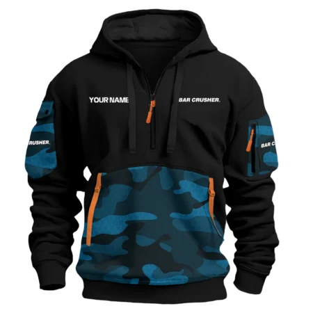 Bar Crusher Exclusive Logo Hoodie Half Zipper Fishing QTFS200525A2BCR