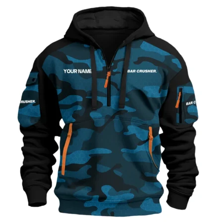 Bar Crusher Exclusive Logo Hoodie Half Zipper Fishing QTFS200525A3BCR
