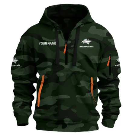 Makocraft Boats Exclusive Logo Hoodie Half Zipper Fishing QTFS200525A1MAB