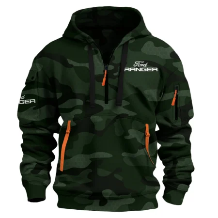 Ford Ranger Ute Exclusive Logo Hoodie Half Zipper QTUT160525A1FR