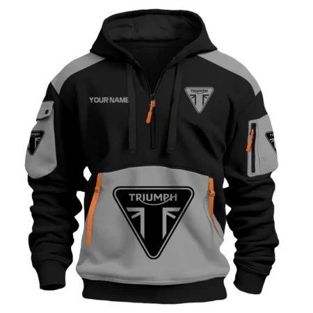 Triumph Motorcycles  Exclusive Logo Hoodie Half Zipper QTMT160525A3TRI