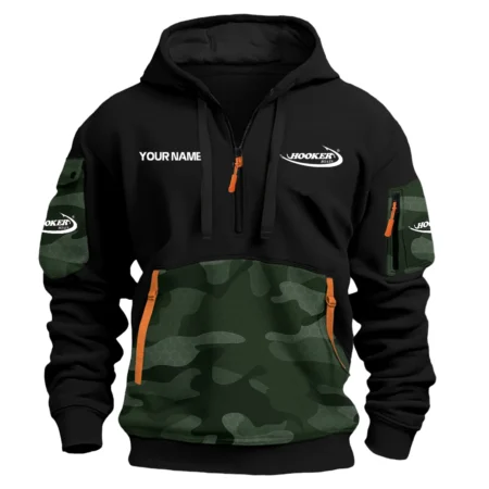 Hooker Boats Exclusive Logo Hoodie Half Zipper Fishing QTFS200525A2HOO