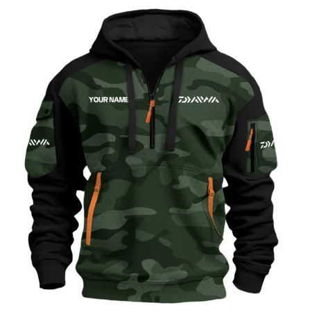 Daiwa Exclusive Logo Hoodie Half Zipper Fishing QTFS200525A3DAI