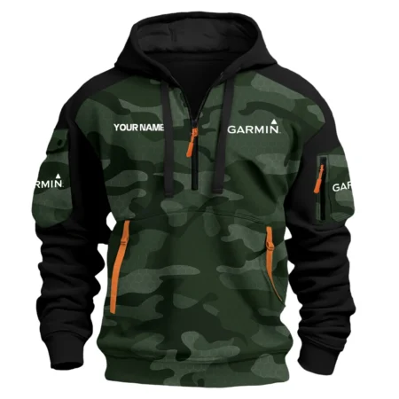 Garmin Exclusive Logo Hoodie Half Zipper Fishing QTFS200525A3GA