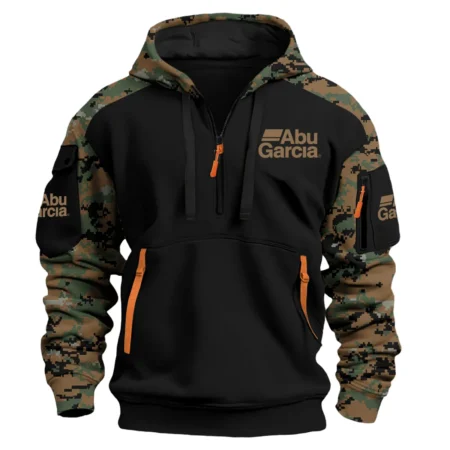 Abu Garcia Exclusive Logo Hoodie Half Zipper Fishing QTFS290525A1AG