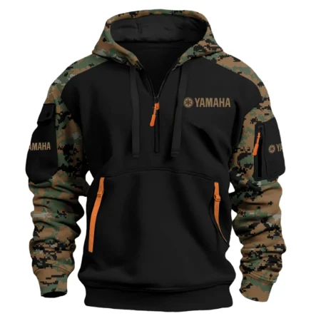 Yamaha Marine Exclusive Logo Hoodie Half Zipper Fishing QTFS290525A1YMM