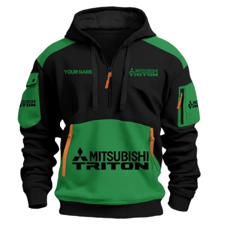 Mitsubishi Triton Ute Exclusive Logo Hoodie Half Zipper QTUT160525A2MT