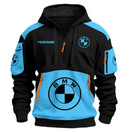 BMW Motorrad Motorcycles  Exclusive Logo Hoodie Half Zipper QTMT160525A3BMW