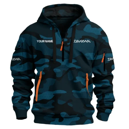 Daiwa Exclusive Logo Hoodie Half Zipper Fishing QTFS200525A1DAI