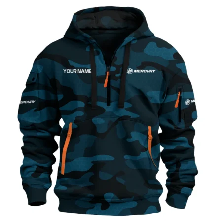 Mercury Marine Exclusive Logo Hoodie Half Zipper Fishing QTFS200525A1MCM