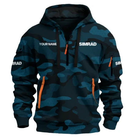 Simrad Exclusive Logo Hoodie Half Zipper Fishing QTFS200525A1SIM