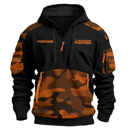 Mitsubishi Triton Ute Exclusive Logo Hoodie Half Zipper QTUT160525A3MT