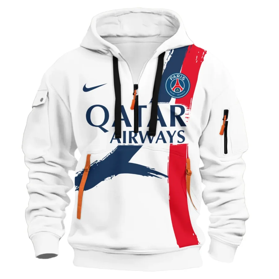 PSG Exclusive Logo Hoodie Half Zipper QTPSG310525A2-HDF - Image 2