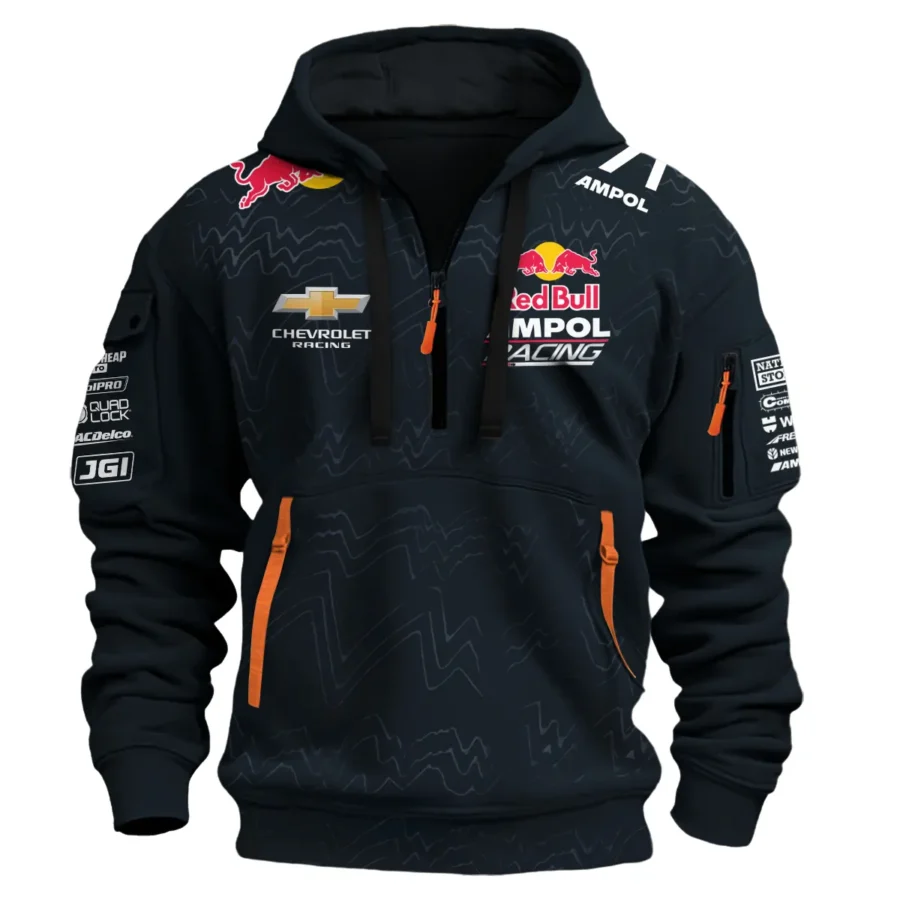 Red Bull Ampol Racing Exclusive Logo Hoodie Half Zipper QTRB140525A1-HDF - Image 2