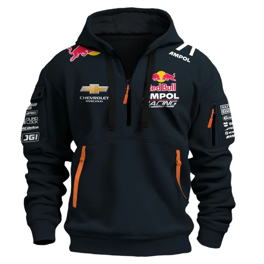 Red Bull Ampol Racing Exclusive Logo Hoodie Half Zipper QTRB140525A2-HDF - Image 2