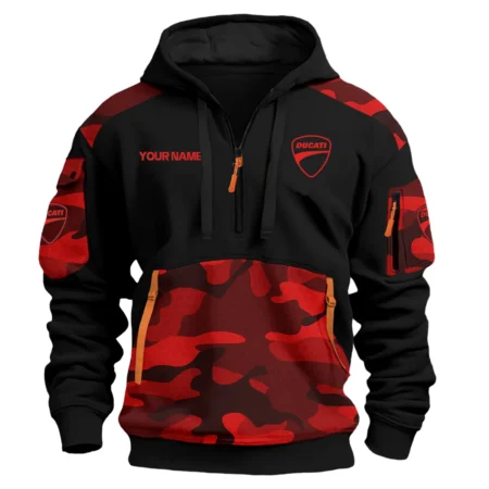 Ducati Motorcycles  Exclusive Logo Hoodie Half Zipper QTMT160525A2DUC