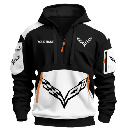 Corvette C7 Chevrolet Corvette Exclusive Logo Hoodie Half Zipper QTCC290525A2C7