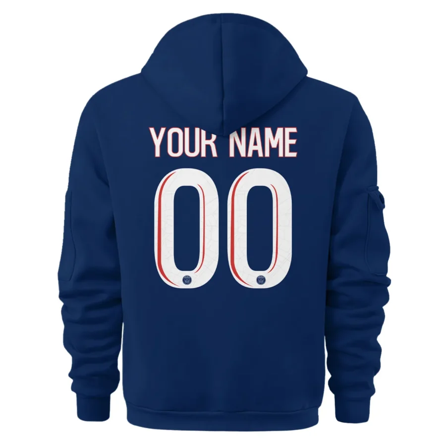 PSG Munich 25 Final Exclusive Logo Hoodie Half Zipper QTPSG310525A4-HDF - Image 3