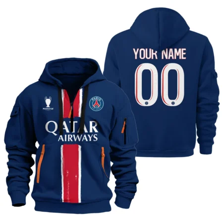 PSG Munich 25 Final Exclusive Logo Hoodie Half Zipper QTPSG310525A4-HDF