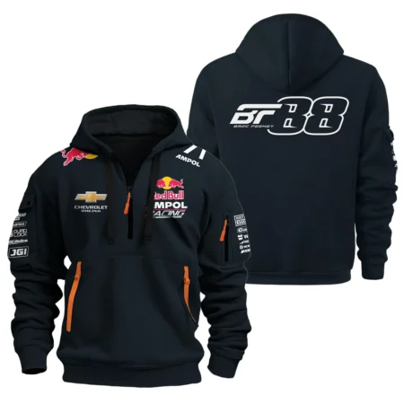 Broc Feeney Red Bull Ampol Racing Exclusive Logo Hoodie Half Zipper QTRB140525A3-HDF