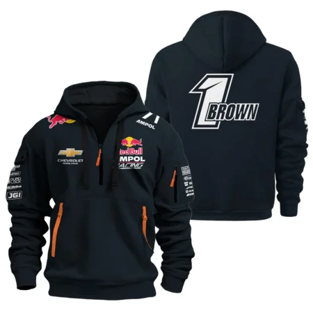 Will Brown Red Bull Ampol Racing Exclusive Logo Hoodie Half Zipper QTRB140525A4-HDF