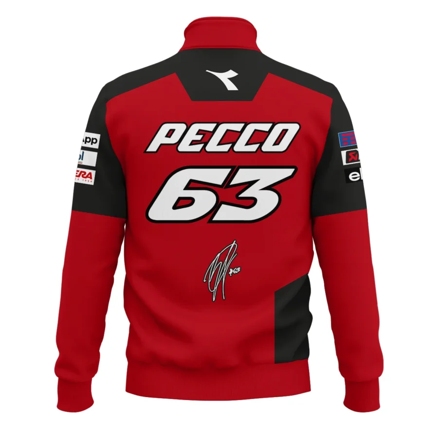 Francesco Bagnaia Ducati Lenovo Team Exclusive Logo Quarter-Zip Sweatshirt QTMTGP140525A3-QTZ - Image 3