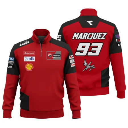 Marc Márquez Ducati Lenovo Team Exclusive Logo Quarter-Zip Sweatshirt QTMTGP140525A2-QTZ