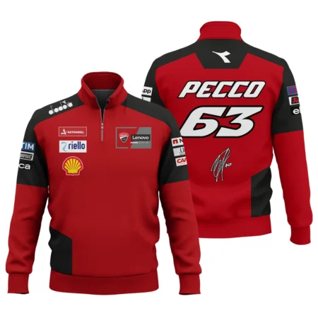Francesco Bagnaia Ducati Lenovo Team Exclusive Logo Quarter-Zip Sweatshirt QTMTGP140525A3-QTZ