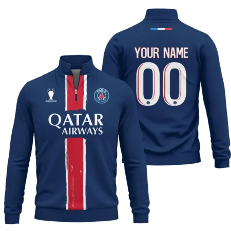 PSG Munich 25 Final Exclusive Logo Quarter-Zip Sweatshirt QTPSG310525A4-QTZ