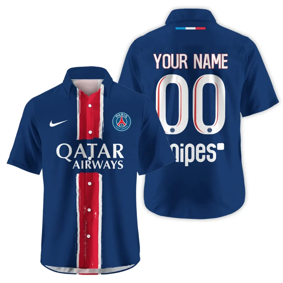 PSG Exclusive Logo Hawaiian Shirt QTPSG310525A1-HW