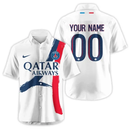 PSG Exclusive Logo Hawaiian Shirt QTPSG310525A2-HW