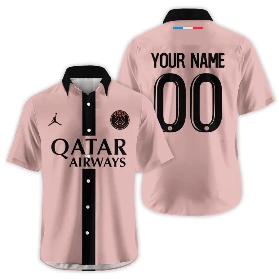 PSG Exclusive Logo Hawaiian Shirt QTPSG310525A3-HW