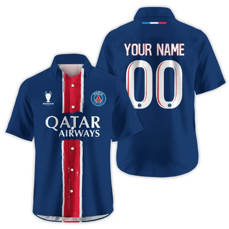 PSG Munich 25 Final Exclusive Logo Hawaiian Shirt QTPSG310525A4-HW