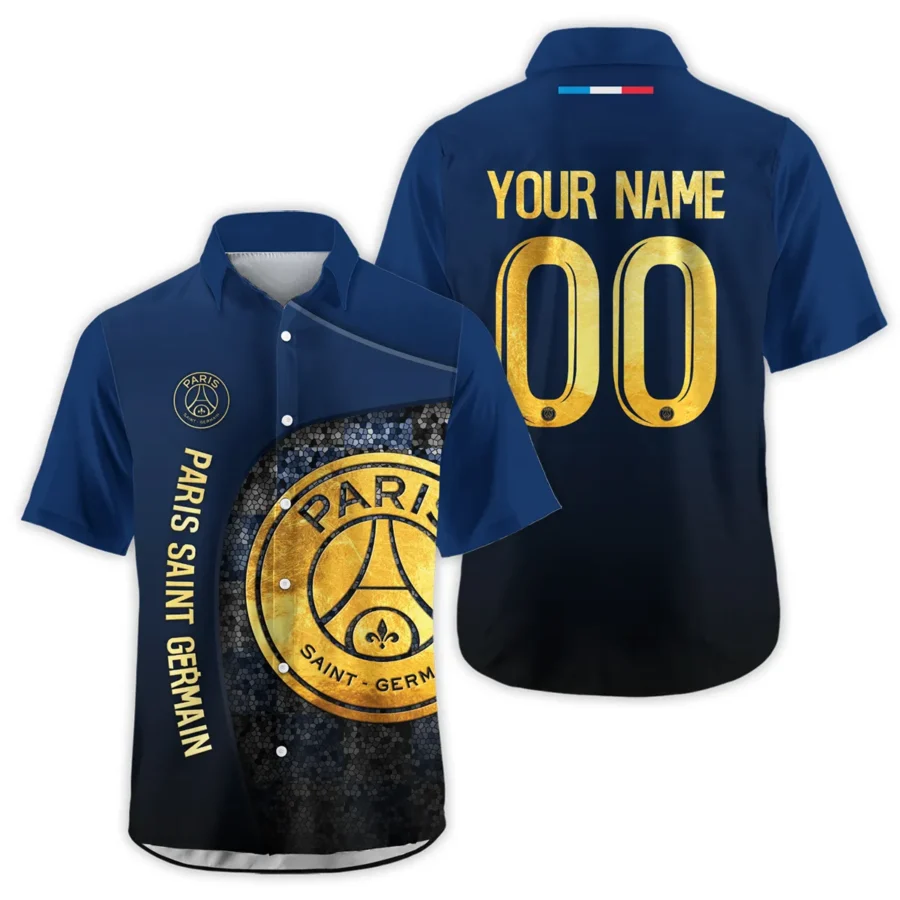 PSG Exclusive Logo Hawaiian Shirt QTPSG310525A5-HW