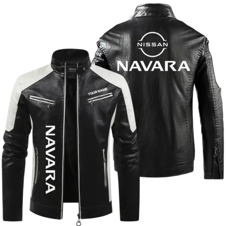 Nissan Navara Exclusive Logo Leather Jacket QTUT230625A1NNA