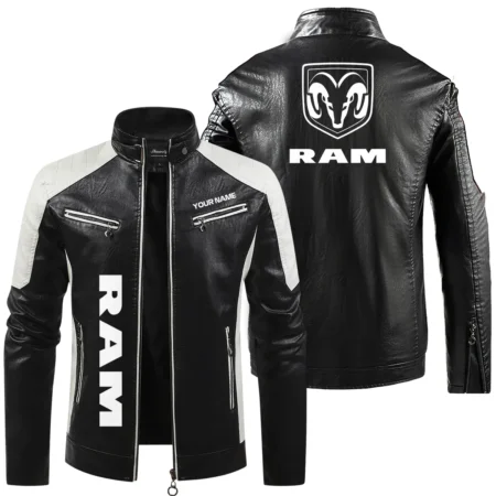 RAM Trucks Exclusive Logo Leather Jacket QTUT230625A1RAM