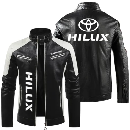 Toyota Hilux Exclusive Logo Leather Jacket QTUT230625A1TH