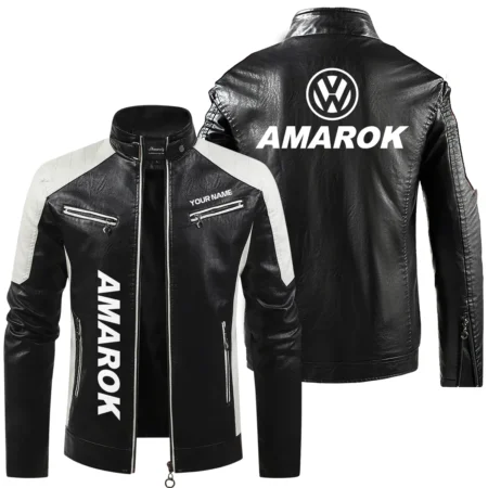 Volkswagen Amarok Exclusive Logo Leather Jacket QTUT230625A1VA