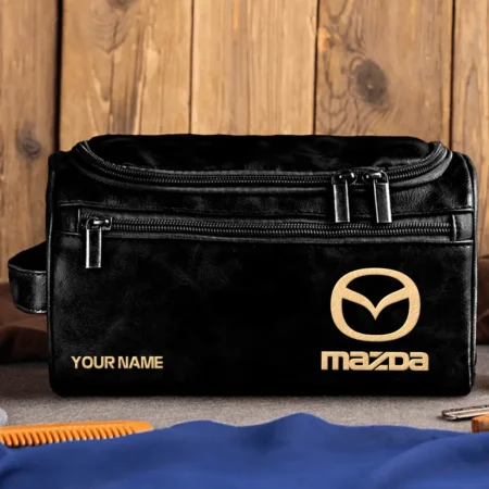 Mazda Car Exclusive Logo - Personalized Leather Toiletry Bag QTCAR120625A2MAZ